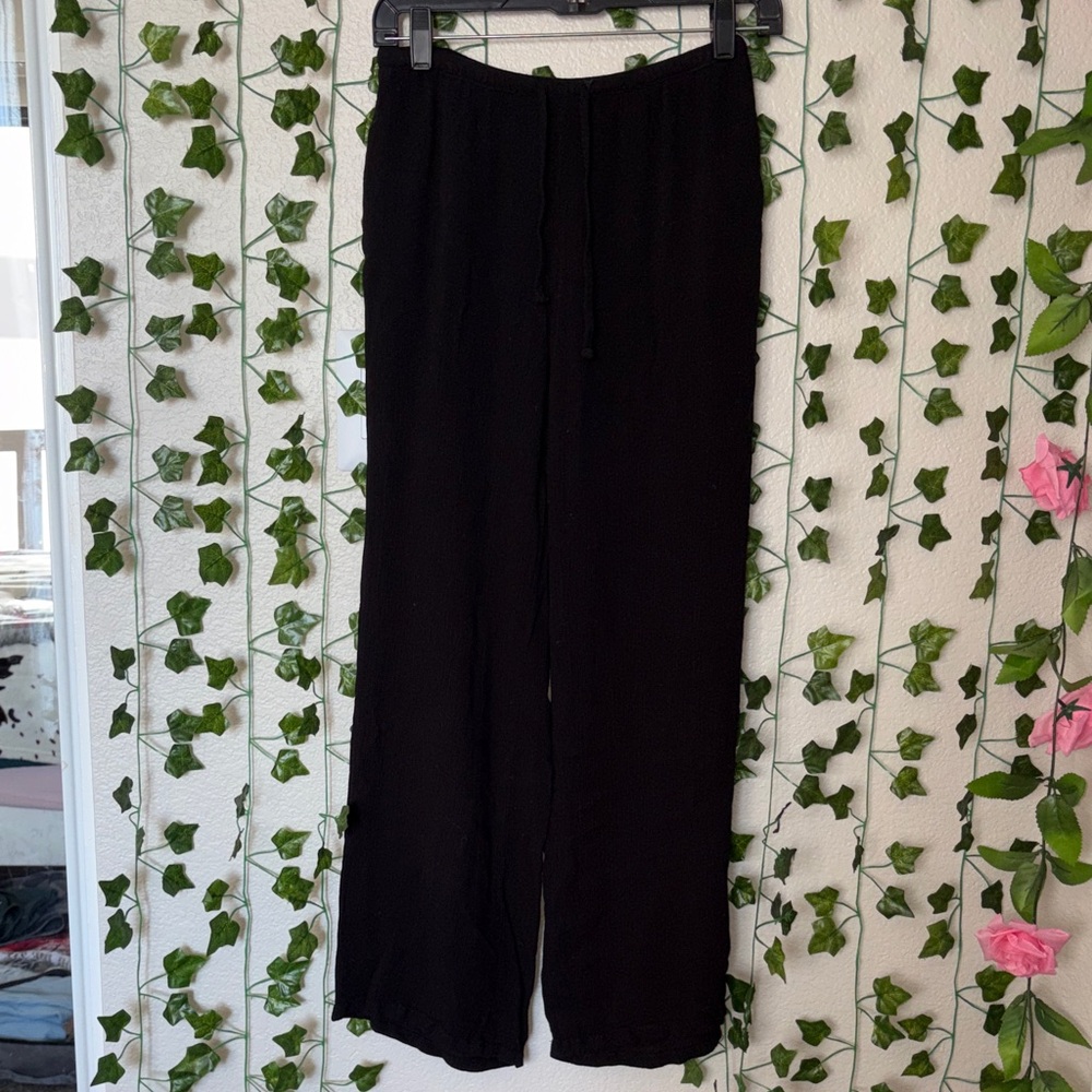 Streetwear Society Black Wide Leg Pants